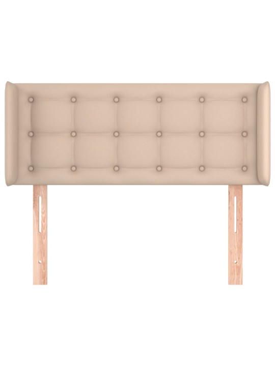 Voodipeats servadega, cappuccino, 83x16x78/88 cm, kunstnahk