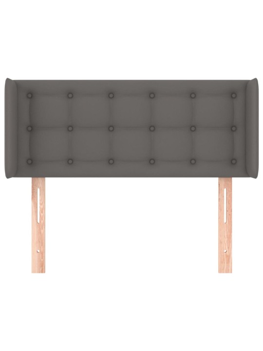 Voodipeats servadega, hall, 103x16x78/88 cm, kunstnahk