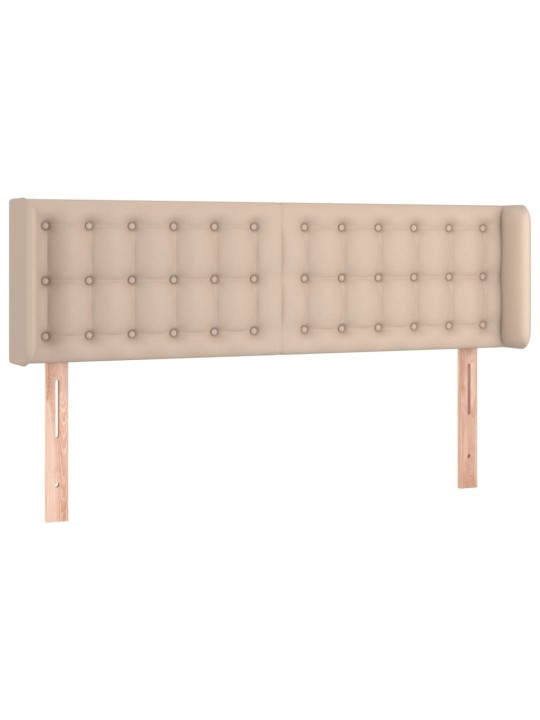 Voodipeats servadega, cappuccino, 147x16x78/88 cm, kunstnahk