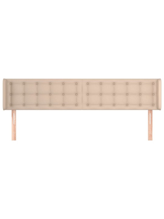 Voodipeats servadega, cappuccino, 183x16x78/88 cm, kunstnahk
