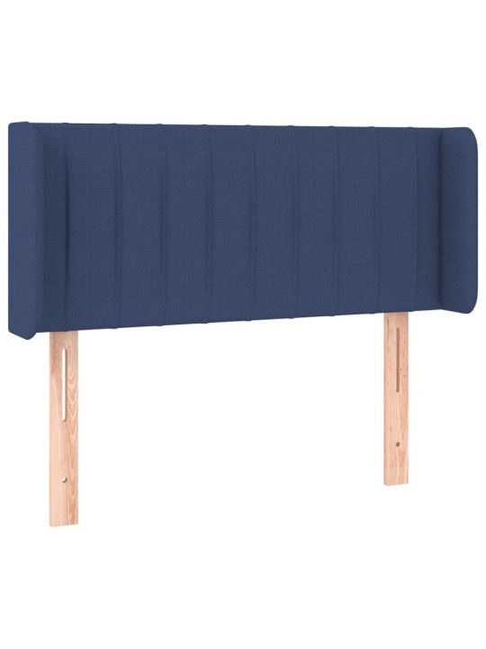 Voodipeats servadega, sinine, 83x16x78/88 cm, kangas