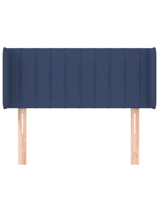 Voodipeats servadega, sinine, 83x16x78/88 cm, kangas