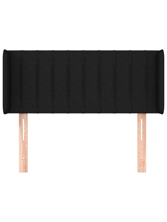 Voodipeats servadega, must, 93x16x78/88 cm, kangas