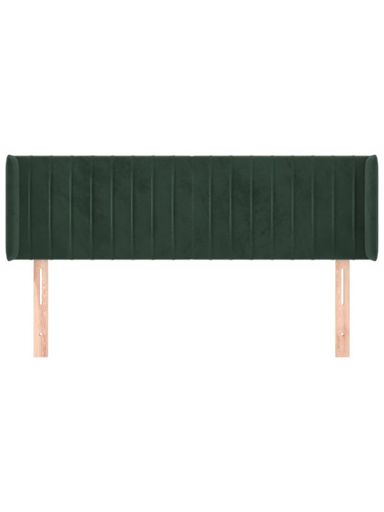 Voodipeats servadega, tumeroheline, 147x16x78/88 cm, samet