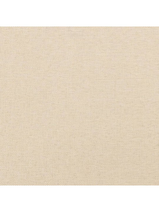 Voodipeats servadega, kreemjas, 147x16x78/88 cm, kangas