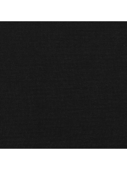 Voodipeats servadega, must, 103x16x78/88 cm, kangas