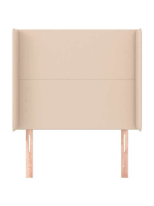 Voodipeats servadega, cappuccino, 83x16x118/128 cm, kunstnahk