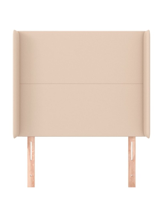 Voodipeats servadega, cappuccino, 103x16x118/128 cm, kunstnahk