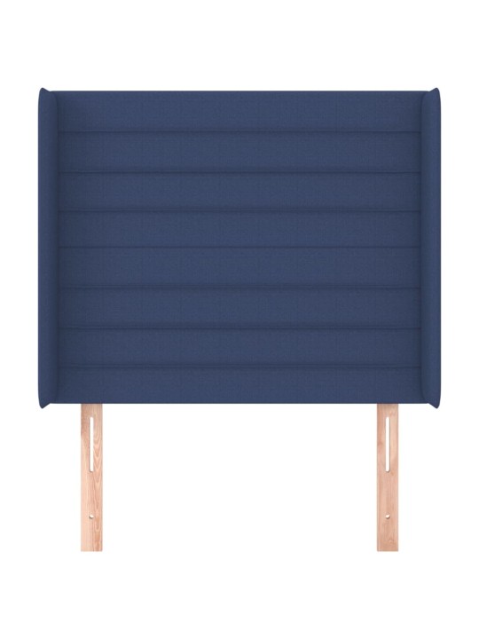 Voodipeats servadega, sinine, 103x16x118/128 cm, kangas