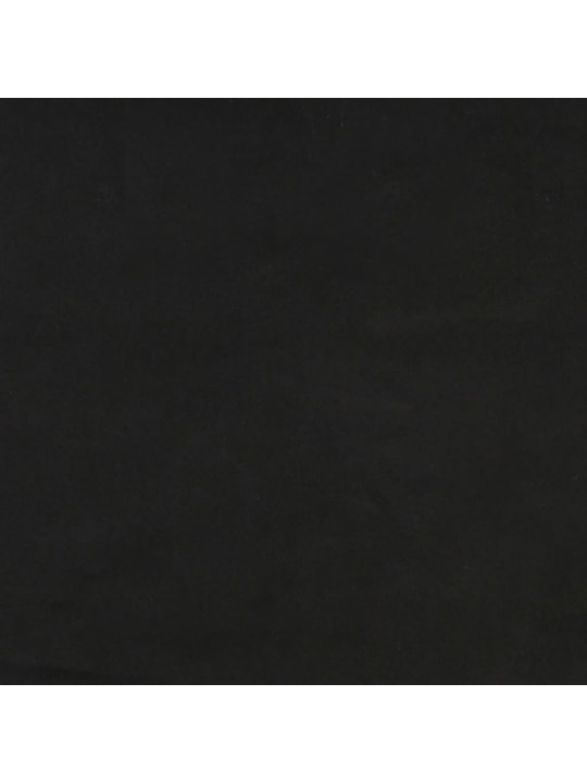 Voodipeats servadega, must, 93x16x118/128 cm, samet