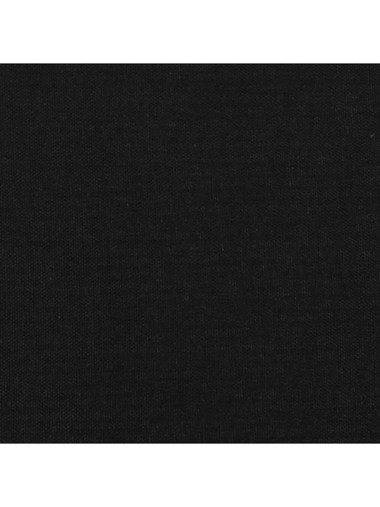 Voodipeats servadega, must, 93x16x118/128 cm, kangas