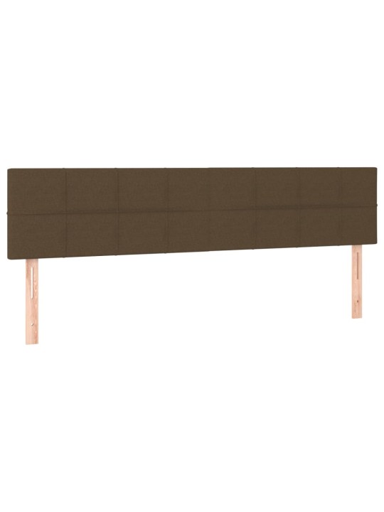 LED-voodipeats, tumepruun, 160x5x78/88 cm, kangas