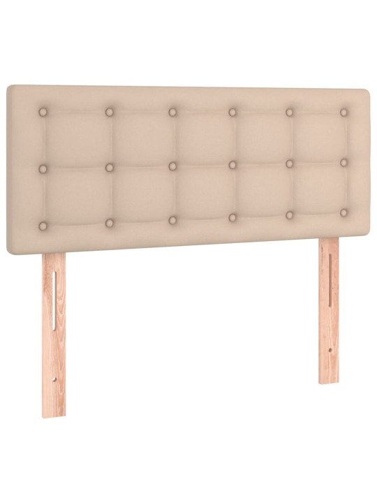LED-voodipeats, cappuccino, 90x5x78/88 cm kunstnahk