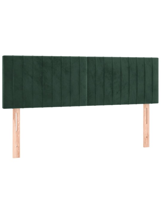 LED-voodipeats, tumeroheline, 144x5x78/88 cm, samet
