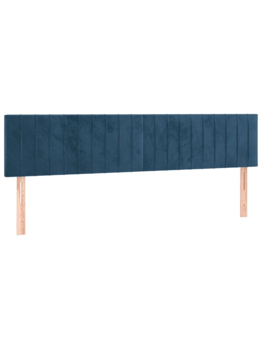 LED-voodipeats, tumesinine, 160x5x78/88 cm, samet