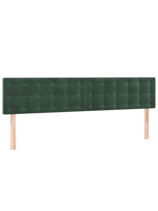LED-voodipeats, tumeroheline, 160x5x78/88 cm, samet