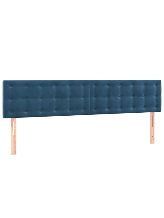 LED-voodipeats, tumesinine, 160x5x78/88 cm, samet