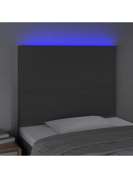 LED-voodipeats, tumehall, 80x5x118/128 cm, kangas