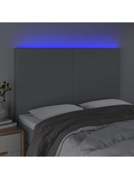 LED-voodipeats, helehall, 144x5x118/128 cm, kangas