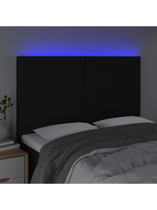 LED-voodipeats, must, 144x5x118/128 cm, kangas