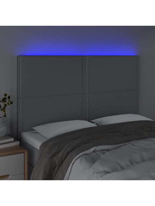 Led-voodipeats, helehall, 144x5x118/128 cm, kangas