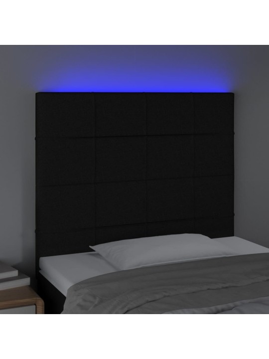 LED-voodipeats, must, 90x5x118/128 cm, kangas