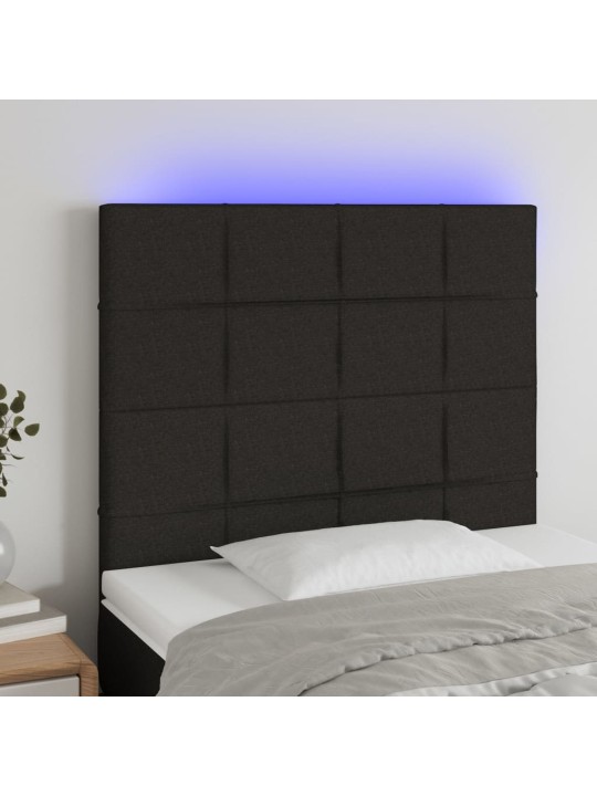 LED-voodipeats, must, 90x5x118/128 cm, kangas