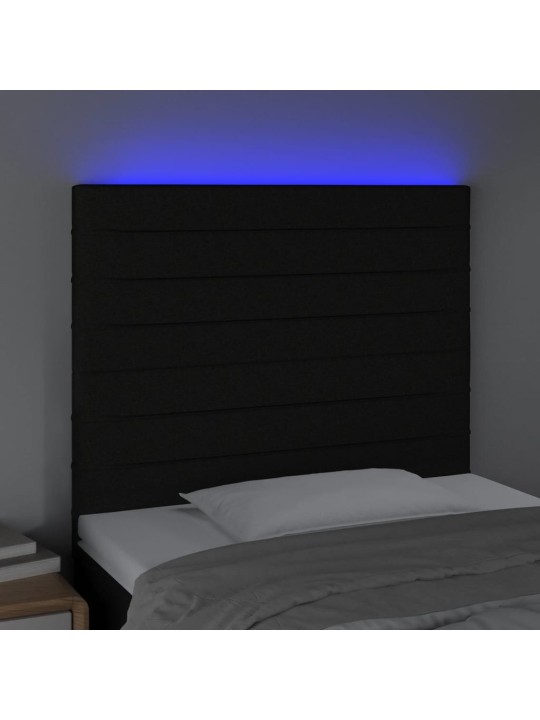 LED-voodipeats, must, 90x5x118/128 cm, kangas