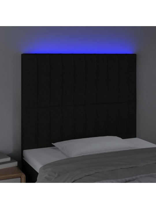 LED-voodipeats, must, 100x5x118/128 cm, kangas