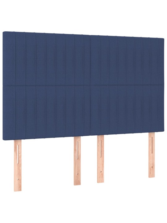 Led-voodipeats, sinine, 144x5x118/128 cm, kangas