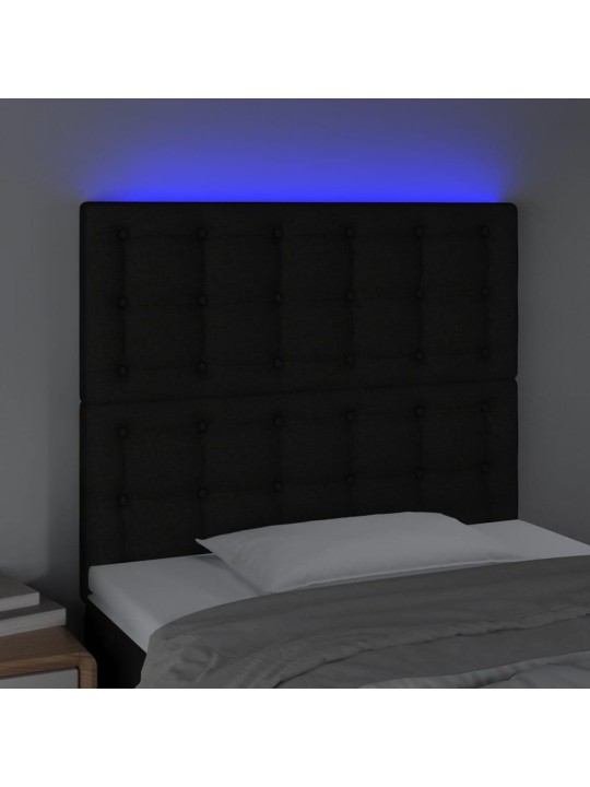 LED-voodipeats, must, 80x5x118/128 cm, kangas