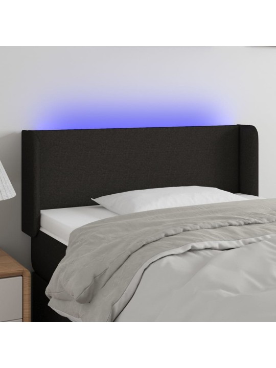 LED-voodipeats, must, 103x16x78/88 cm, kangas