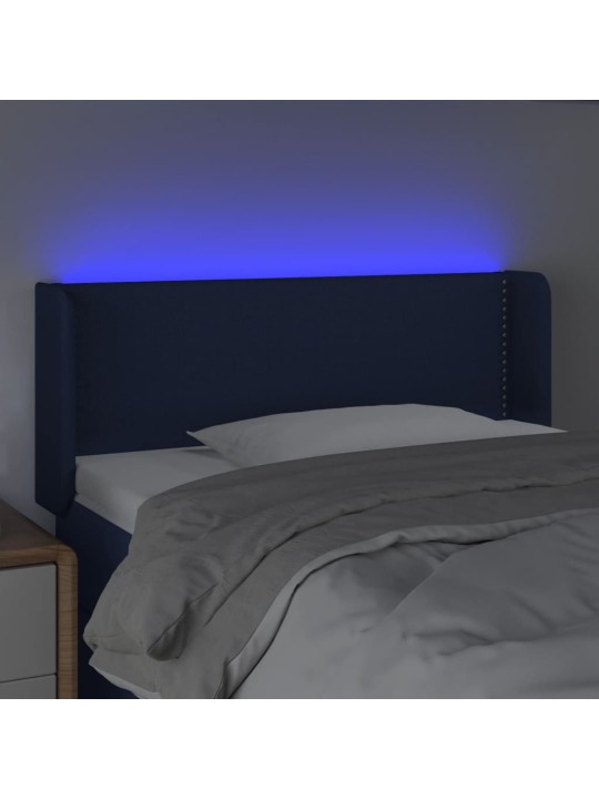 LED-voodipeats, sinine, 83x16x78/88 cm, kangas