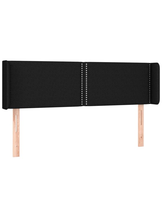 Led-voodipeats, must, 147x16x78/88 cm, kangas