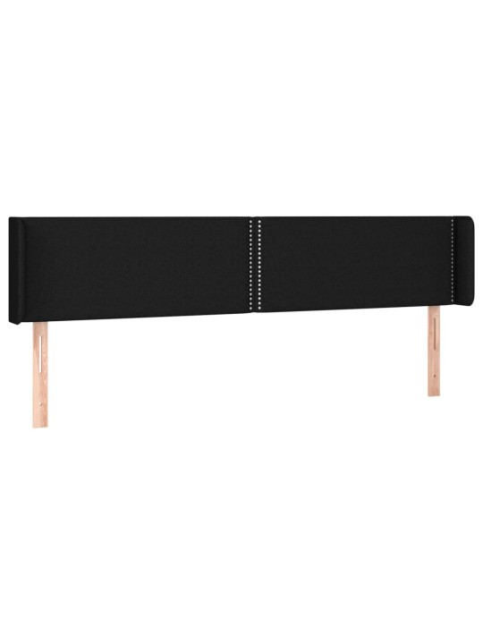 LED-voodipeats, must, 163x16x78/88 cm, kangas