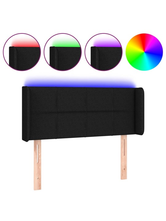 LED-voodipeats, must, 103x16x78/88 cm, kangas