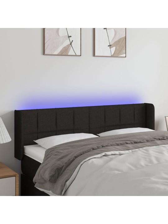 LED-voodipeats, must, 147x16x78/88 cm, kangas