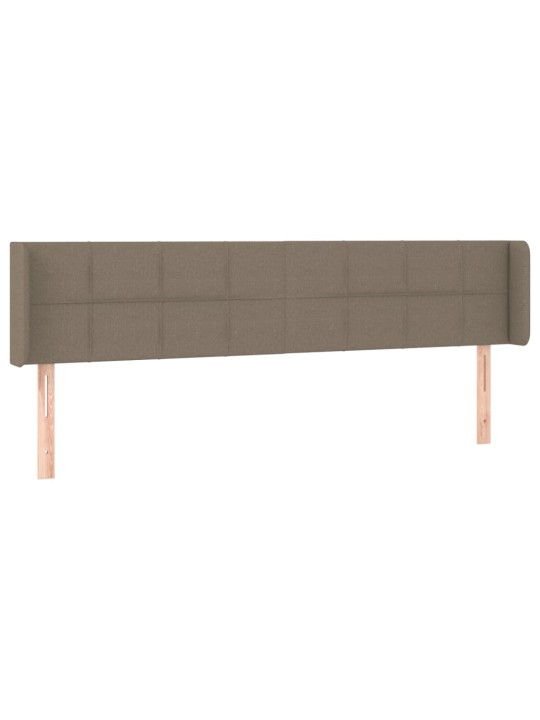 LED-voodipeats, pruunikashall, 163x16x78/88 cm, kangas