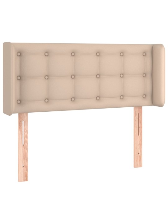 LED-voodipeats, cappuccino, 93x16x78/88 cm kunstnahk