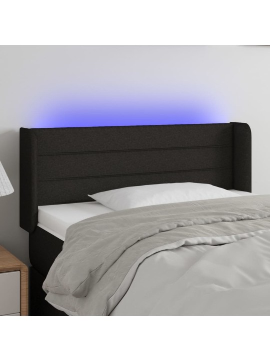 LED-voodipeats, must, 103x16x78/88 cm, kangas