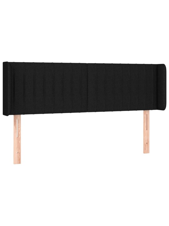 Led-voodipeats, must, 147x16x78/88 cm, kangas