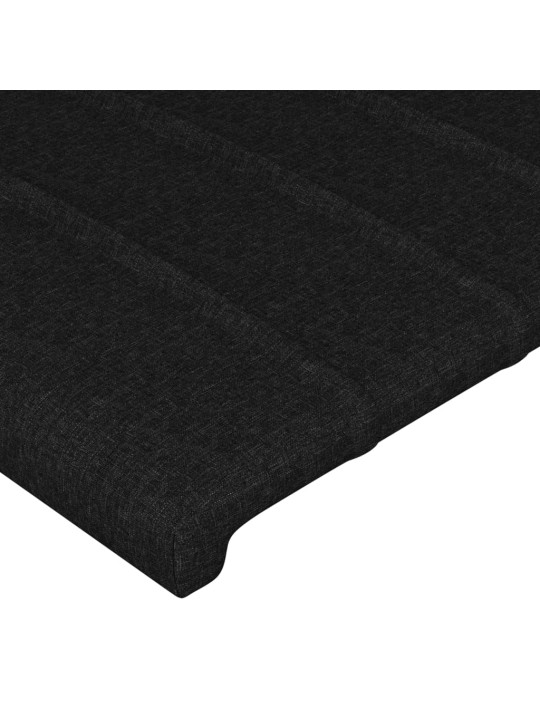 LED-voodipeats, must, 183x16x78/88 cm, kangas