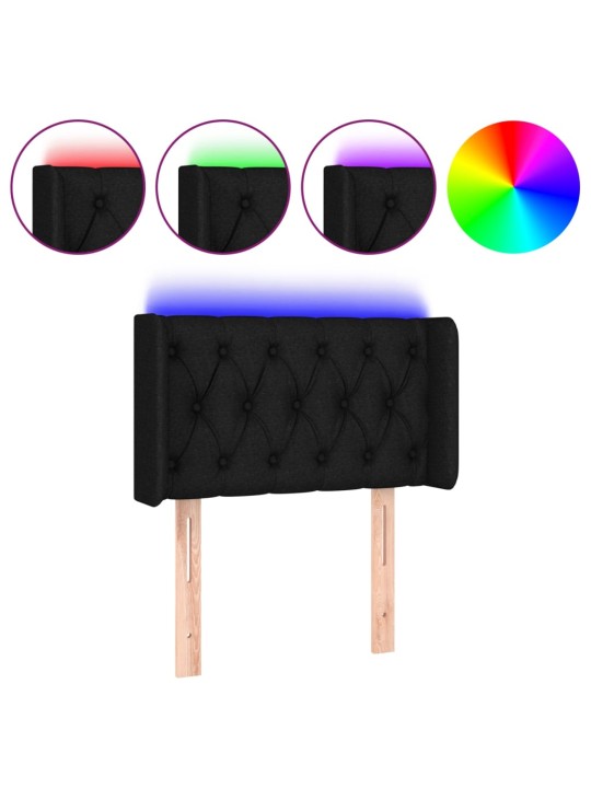 LED-voodipeats, must, 83x16x78/88 cm, kangas