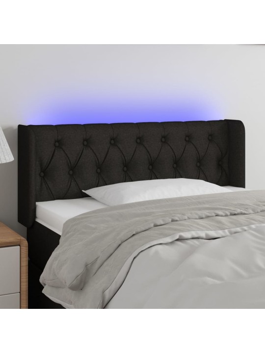 LED-voodipeats, must, 93x16x78/88 cm, kangas