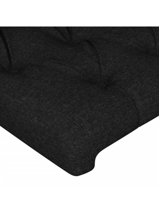 LED-voodipeats, must, 147x16x78/88 cm, kangas