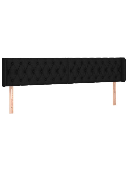 LED-voodipeats, must, 203x16x78/88 cm, kangas