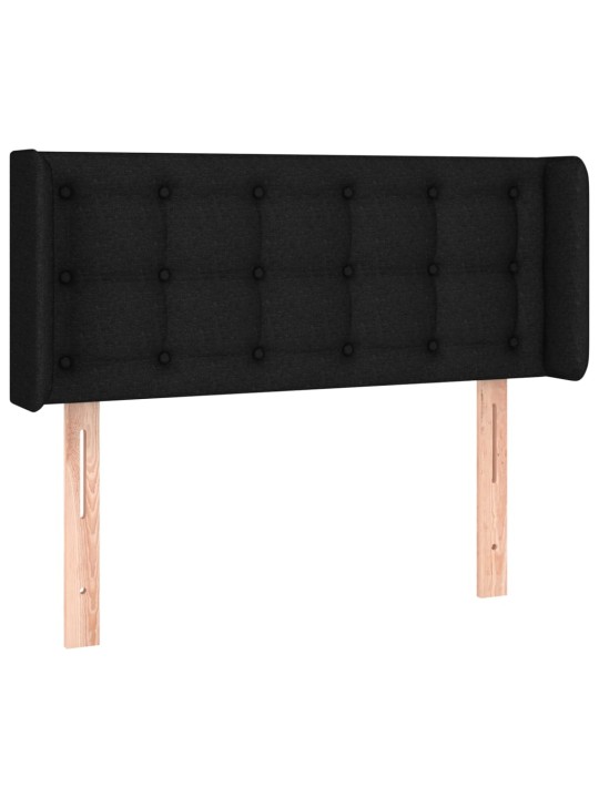 Led-voodipeats, must, 103x16x78/88 cm, kangas