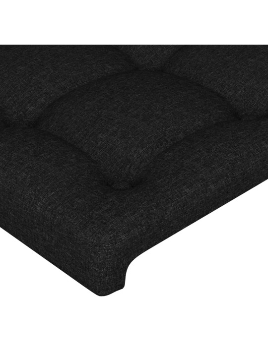 Led-voodipeats, must, 103x16x78/88 cm, kangas