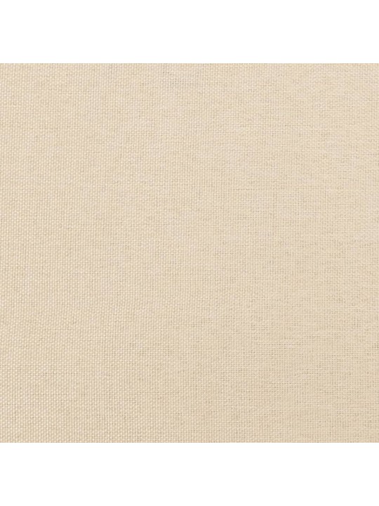 Kontinentaalvoodi madratsiga, kreemjas, 140x190 cm, kangas