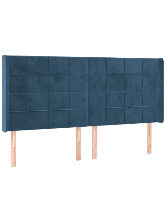 KONTINENTAALVOODI MADRATS, LED, TUMESININE, 180X200 CM, SAMET